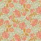 Tilda Songbird Fat Quarter Bundle - CORAL - 5 Fabrics each 21" x 19" - 100% Cotton